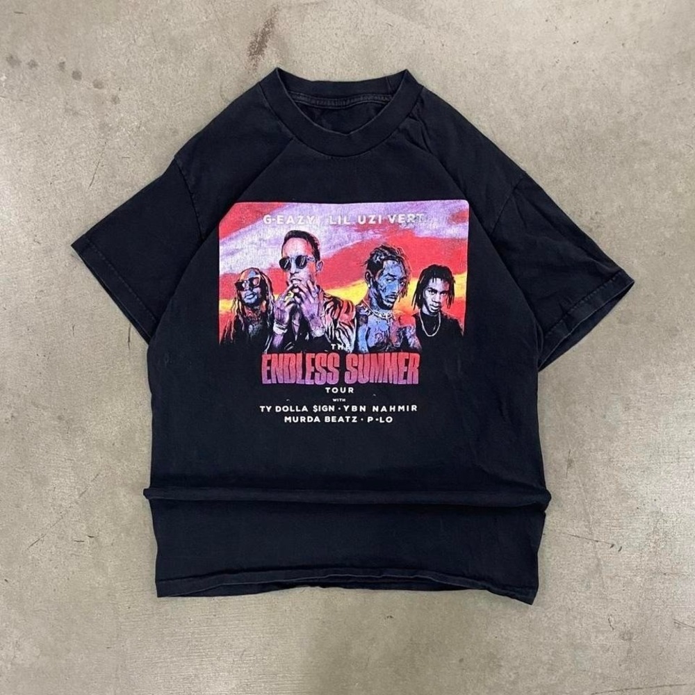 Lil Uzi Vert and G-Easy 2018 Endless‎ Summer Tour Rap T-Shirt Size L